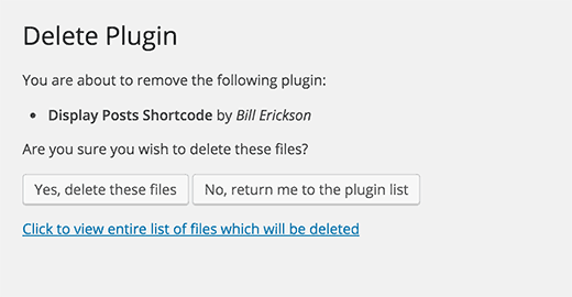 How to delete plugin in WordPress